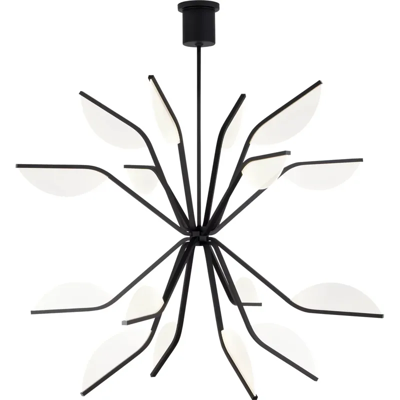 Sean Lavin Belterra LED 46.3 inch Matte Black Chandelier Ceiling Light, Integrated LED