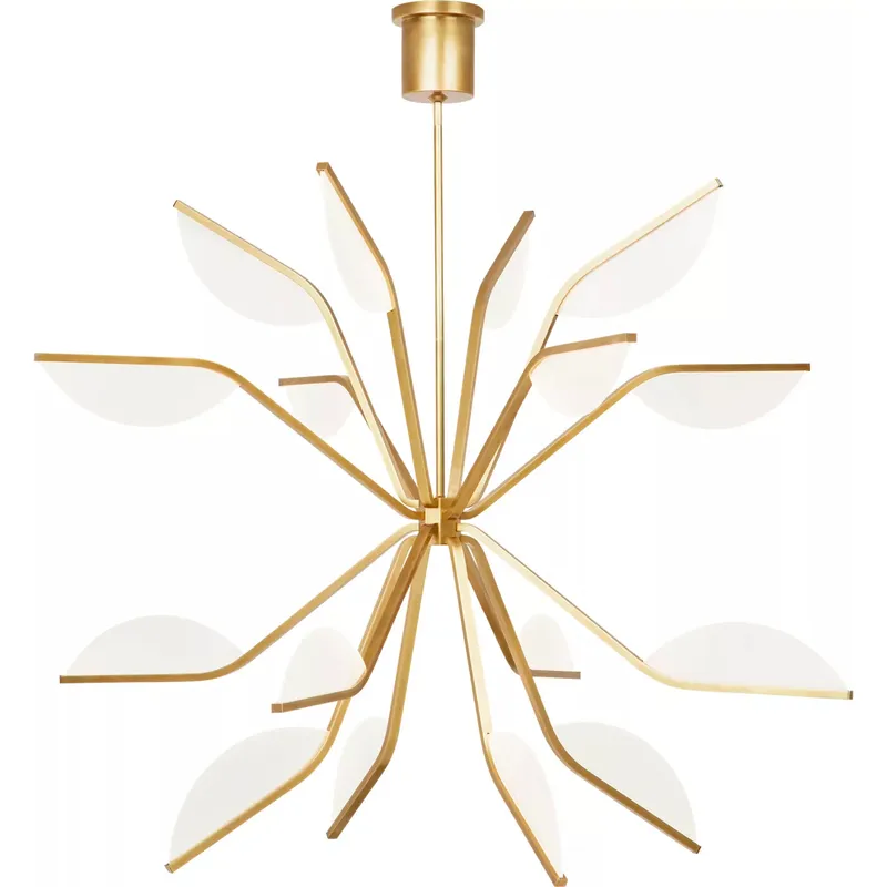 Sean Lavin Belterra LED 46.3 inch Natural Brass Chandelier Ceiling Light, Integrated LED