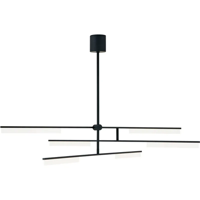 Sean Lavin Klee LED 56.1 inch Nightshade Black Chandelier Ceiling Light, Integrated LED