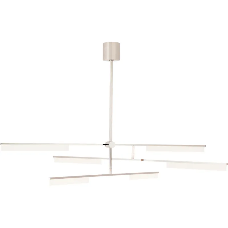 Sean Lavin Klee LED 56.1 inch Polished Nickel Chandelier Ceiling Light, Integrated LED