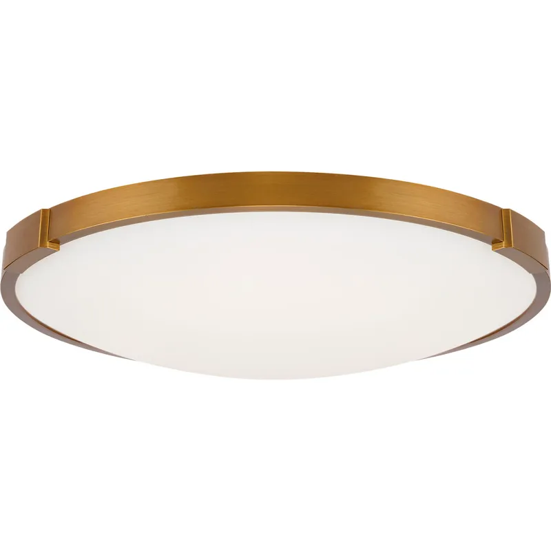 Sean Lavin Lance LED 13.4 inch Aged Brass Flush Mount Ceiling Light in LED 90 CRI 3000K 277V, Integrated LED