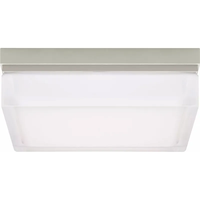 Sean Lavin Boxie LED 9 inch Satin Nickel Flush Mount Ceiling Light, Integrated LED