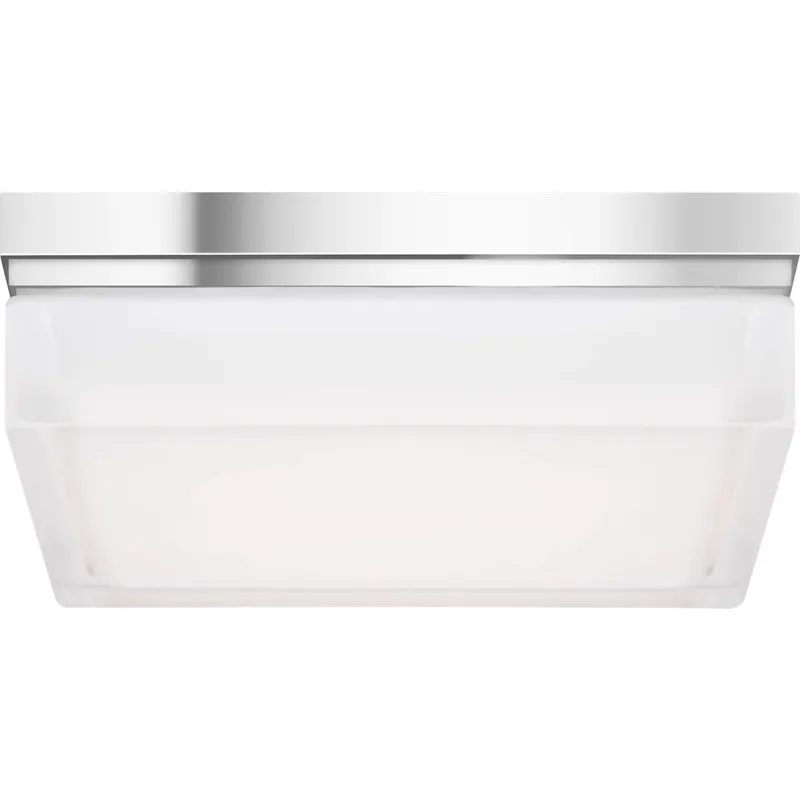 Sean Lavin Boxie LED 9 inch Chrome Flush Mount Ceiling Light in LED 3000K 120V, Integrated LED