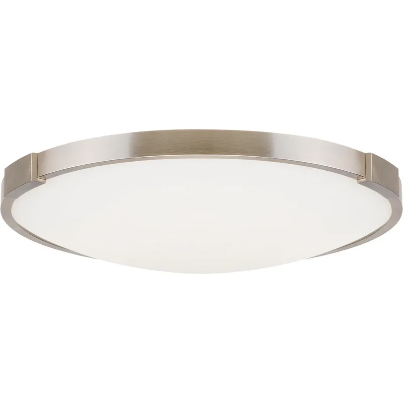 Sean Lavin Lance LED 13.4 inch Satin Nickel Flush Mount Ceiling Light in LED 90 CRI 3000K 277V, Integrated LED