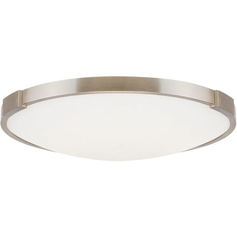 Sean Lavin Lance LED 13.4 inch Satin Nickel Flush Mount Ceiling Light in LED 90 CRI 2700K 277V, Integrated LED