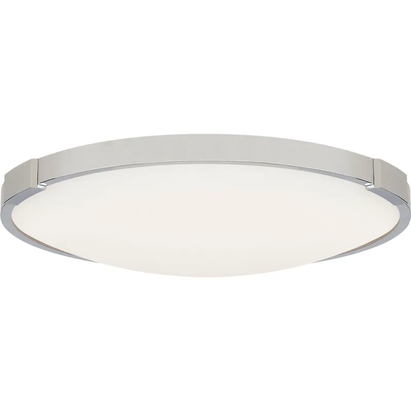 Sean Lavin Lance LED 13.4 inch Chrome Flush Mount Ceiling Light in LED 90 CRI 3000K, Integrated LED