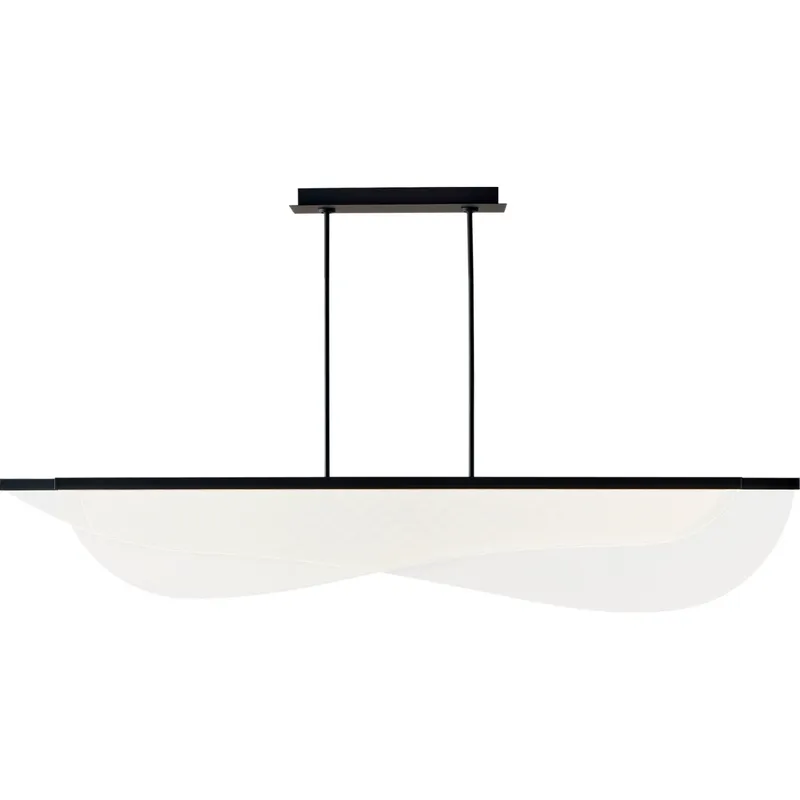Sean Lavin Nyra LED 72 inch Nightshade Black Linear Suspension Ceiling Light, Integrated LED