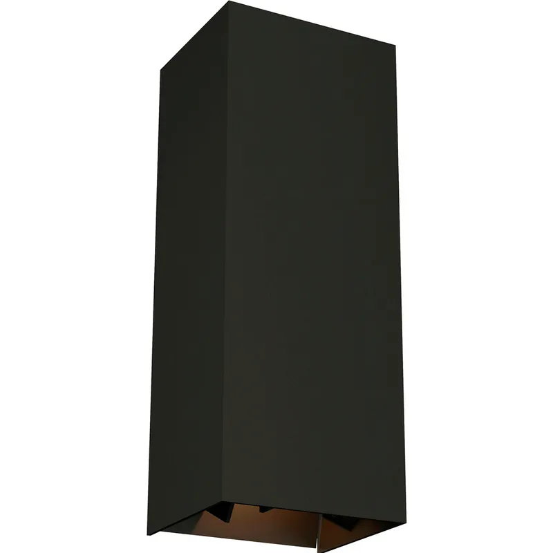 Vex LED 12 inch Black Outdoor Wall Light in Downlight Only, Integrated LED