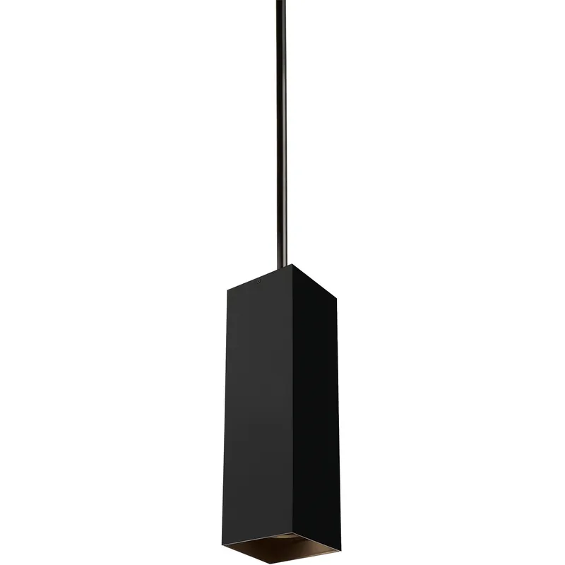 Sean Lavin Exo LED 5.2 inch Black Pendant Ceiling Light in 12 inch, 60 Degree, Matte Black/Black, LED 90 CRI 3500K, Integrated LED