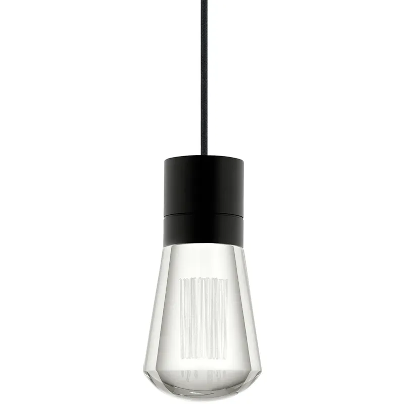 Sean Lavin Alva LED 3.6 inch Black Pendant Ceiling Light in LED 90 CRI 3000K, Black Cord, 1, Integrated LED
