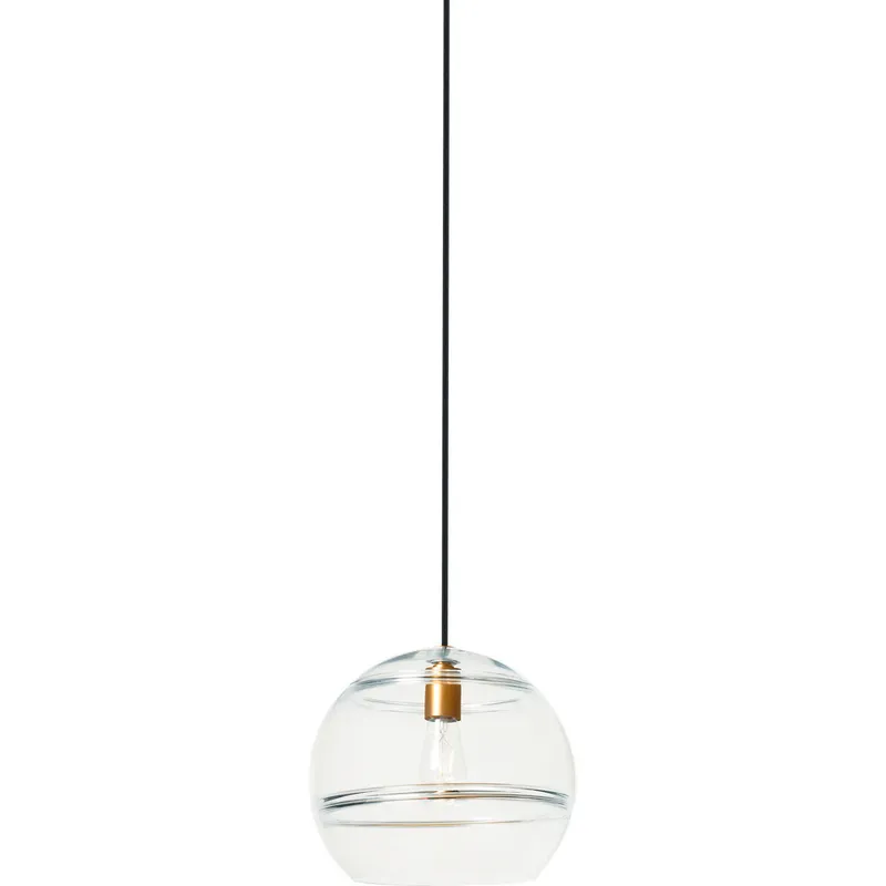Sean Lavin Sedona 12.4 inch Aged Brass Pendant Ceiling Light in Incandescent, Clear Glass