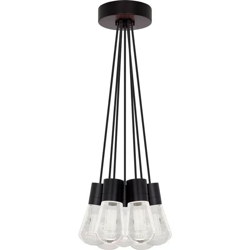 Sean Lavin Alva LED 3.6 inch Black Pendant Ceiling Light in LED 90 CRI 3000K, 7, Black Cord, Integrated LED