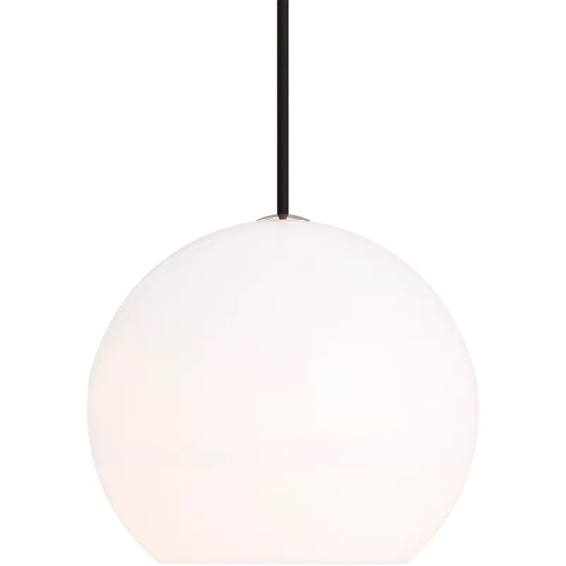 Sean Lavin Sedona 12.4 inch Satin Nickel Pendant Ceiling Light in Incandescent, White Glass