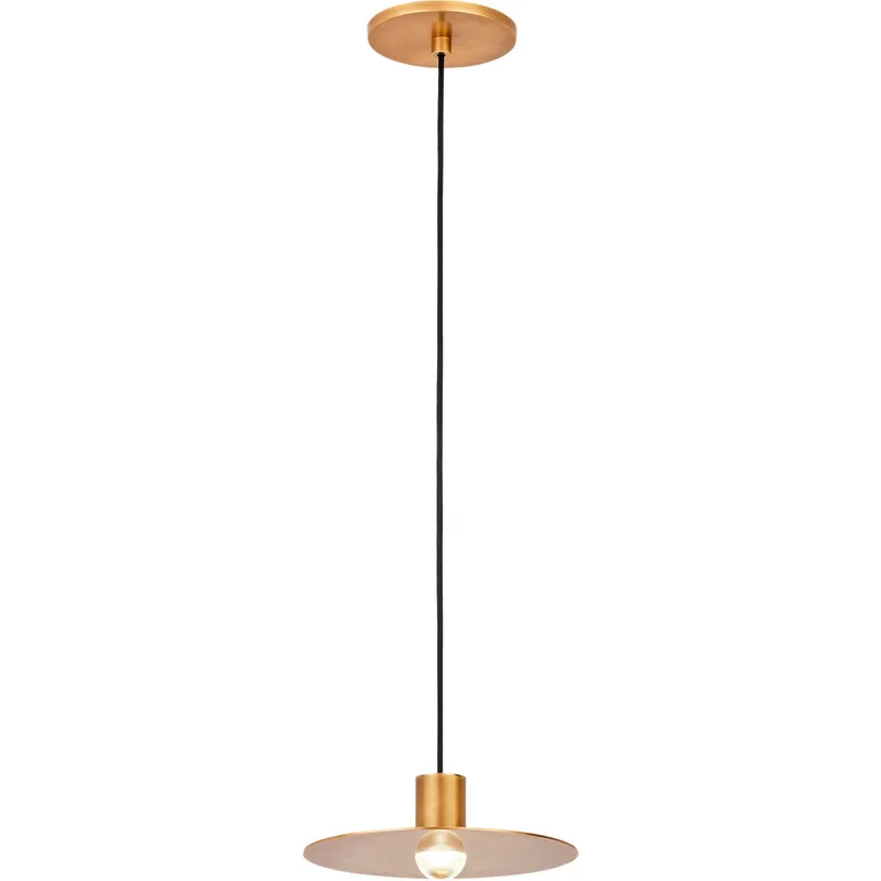 Sean Lavin Eaves LED Natural Brass Pendant Ceiling Light, Integrated LED