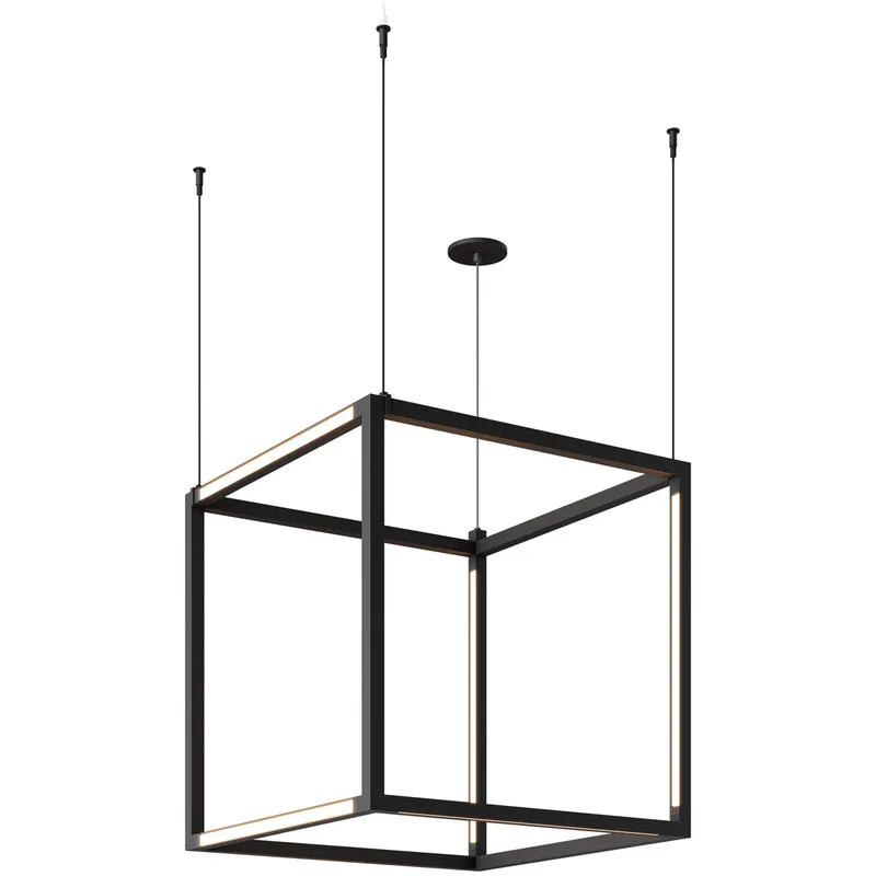 Brox LED 25 inch Nightshade Black Pendant Ceiling Light in 24V Remote Canopy