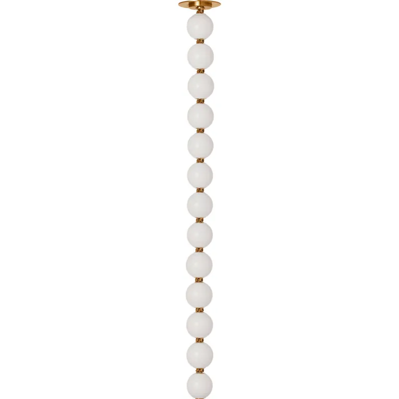Sean Lavin Perle LED 2.8 inch Natural Brass Line-Voltage Pendant Ceiling Light in 2700K, Remote