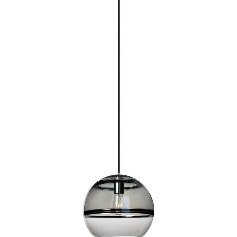 Sean Lavin Sedona LED 12.4 inch Satin Nickel Pendant Ceiling Light in Transparent Smoke Glass, LED 90 CRI 2700K