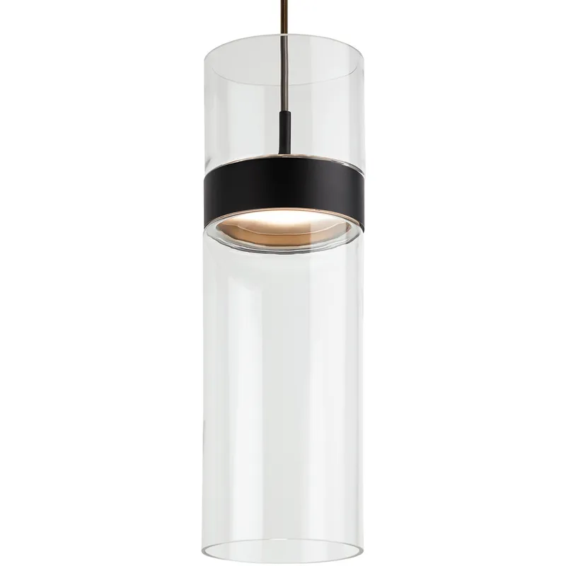 Sean Lavin Manette Grande LED 5 inch Black/Black Pendant Ceiling Light in LED 2700K 277V, Clear Glass, Integrated LED