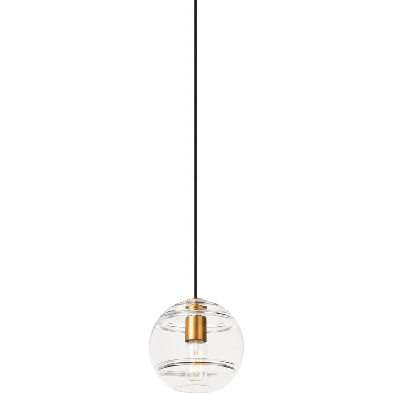 Sean Lavin Sedona 7.5 inch Aged Brass Pendant Ceiling Light in Incandescent, Clear Glass, Grande