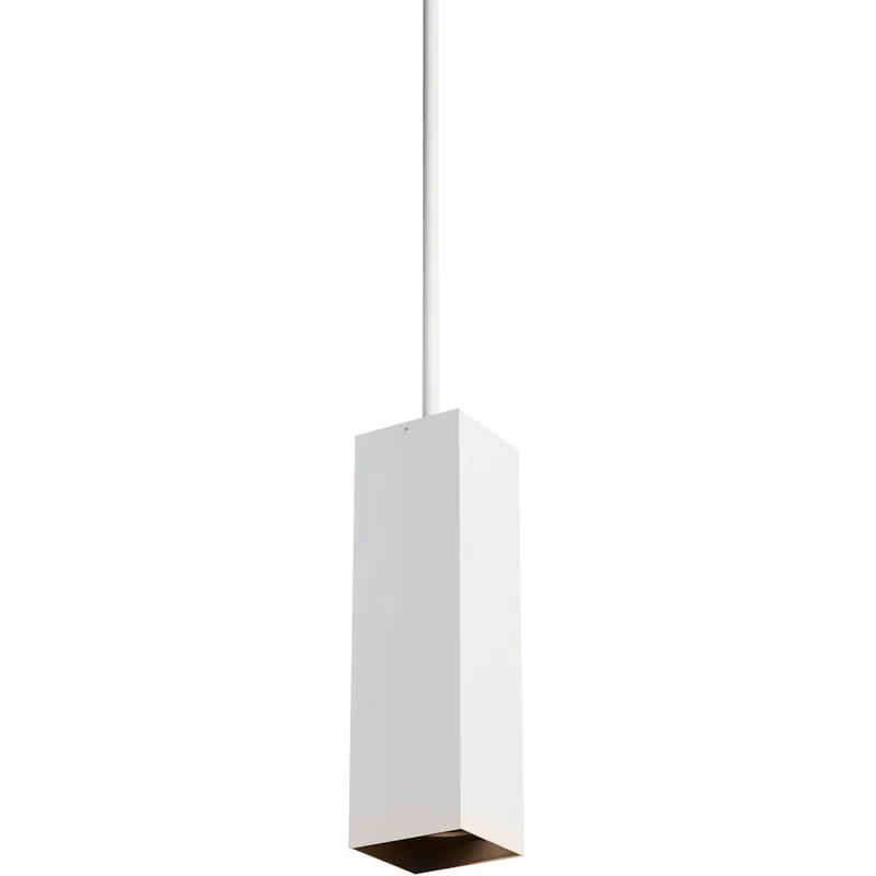 Sean Lavin Exo LED 5.2 inch Black Pendant Ceiling Light in LED 90 CRI 3000K, 60 Degree, Matte White/Black, 24 inch, Integrated LED