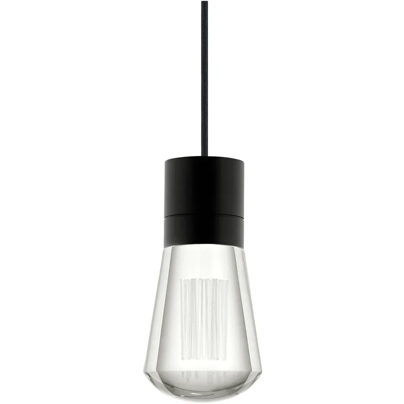 Sean Lavin Alva LED 3.6 inch Black Pendant Ceiling Light in LED 90 CRI 2200K-3000K, Black Cord, 1, Integrated LED
