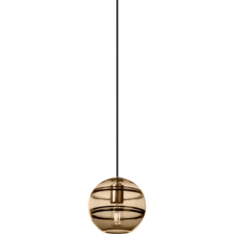 Sean Lavin Sedona 7.5 inch Satin Nickel Pendant Ceiling Light in Incandescent, Transparent Smoke Glass, Grande