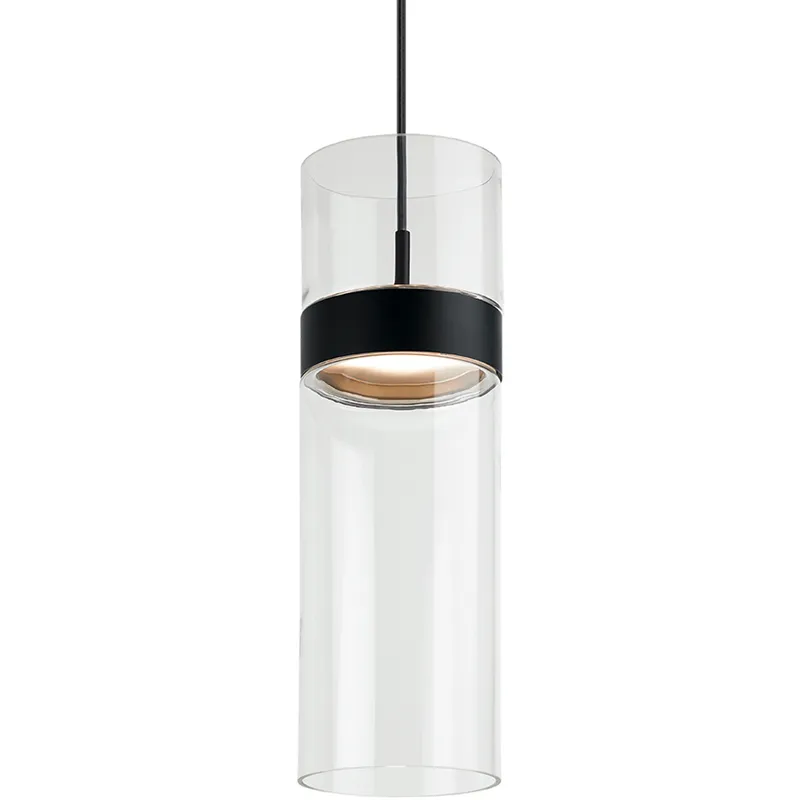 Sean Lavin Manette Grande LED 5 inch Black/Black Pendant Ceiling Light in Clear Glass, Integrated LED