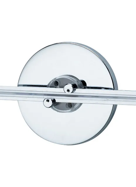 Monorail Satin Nickel Rail Single-Feed Canopy Ceiling Light