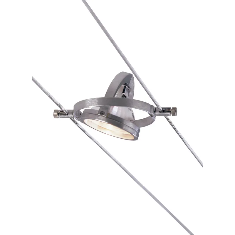 Sean Lavin K Hello 1 Light 12 Satin Aluminum Low-Voltage Track Head Ceiling Light in 5.50 Cable Seperation