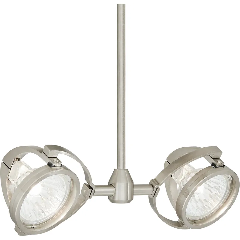 Sean Lavin Elton 2 Light Satin Nickel Low-Voltage Track Head Ceiling Light