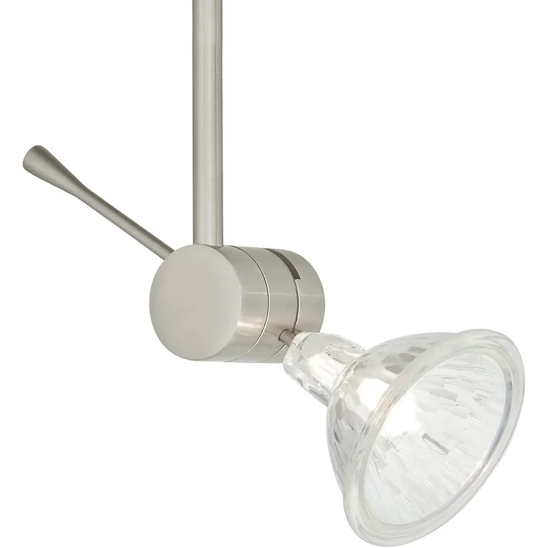 Sprocket 1 Light Satin Nickel Low-Voltage Track Head Ceiling Light
