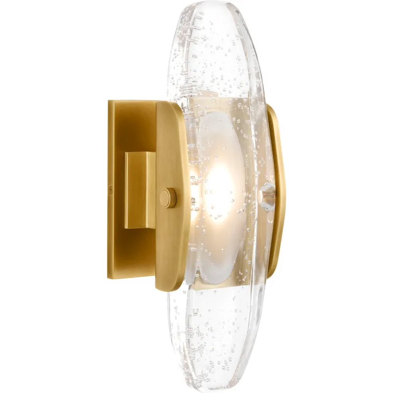 Avroko Wythe LED 5.3 inch Plated Brass Wall Sconce Wall Light in 120V, Integrated LED