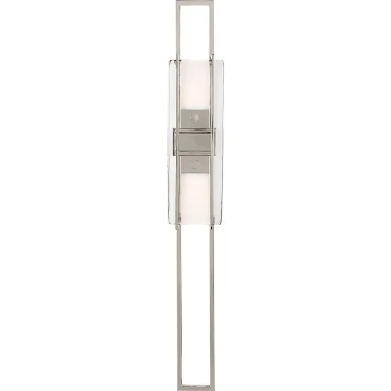 Mick De Giulio Duelle LED 3.6 inch Polished Nickel ADA Wall Sconce Wall Light in 277V, Integrated LED