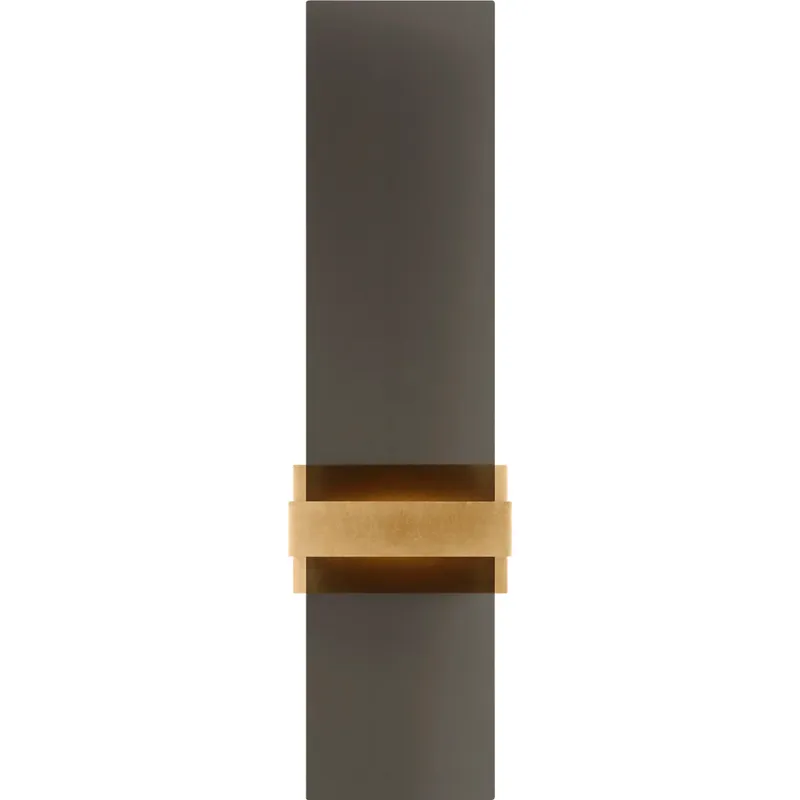 Sean Lavin Flyta LED 3.3 inch Natural Brass ADA Wall Sconce Wall Light in Transparent Smoke Glass