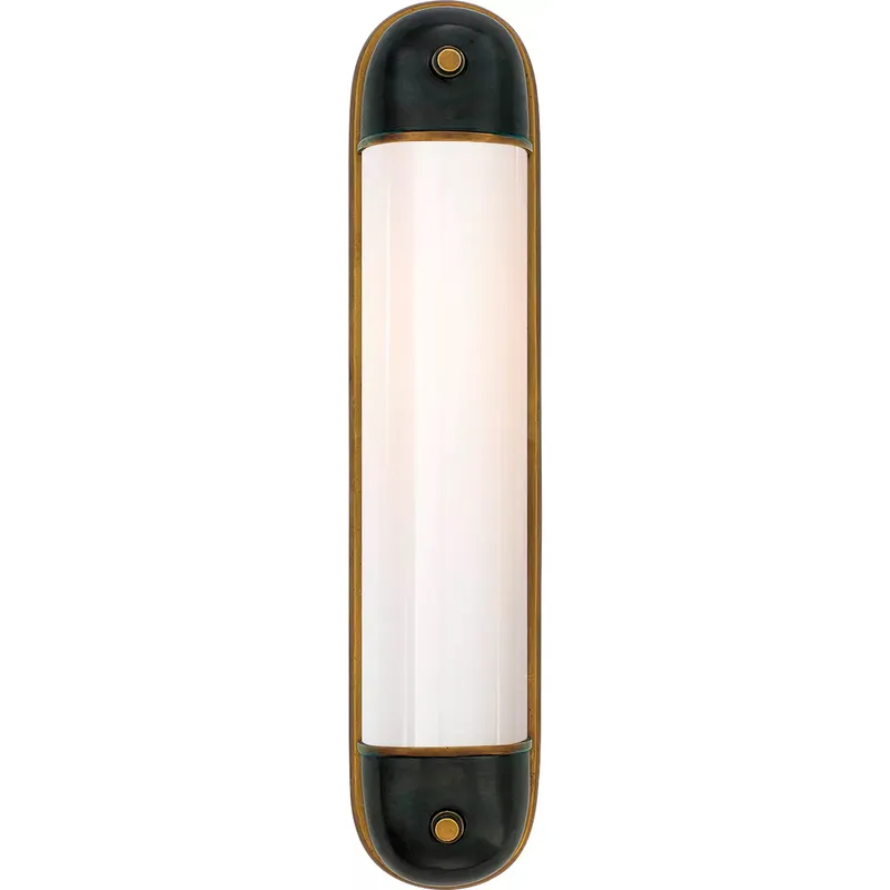 Thomas O'Brien Selecta 2 Light 4.75 inch Bronze with Antique Brass Bath Sconce Wall Light in Bronze and Hand-Rubbed Antique Brass