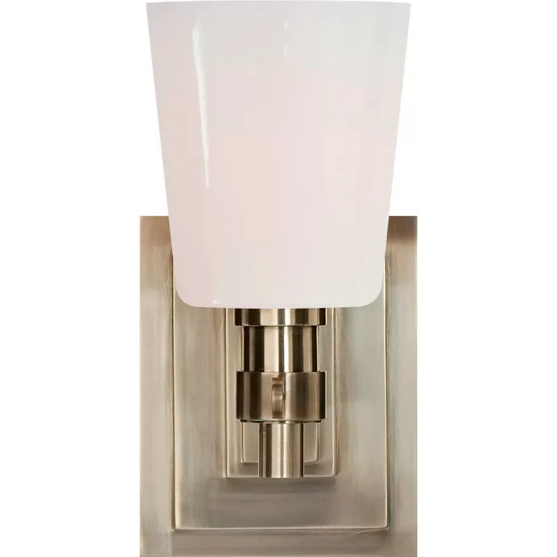Thomas O'Brien Bryant2 1 Light 4 inch Antique Nickel Single Bath Sconce Wall Light