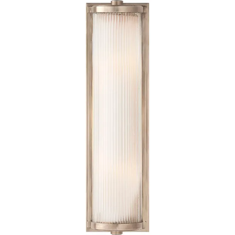 Thomas O'Brien Dresser 2 Light 5 inch Antique Nickel Bath Light Wall Light