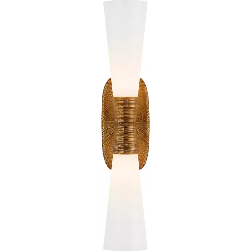 Kelly Wearstler Utopia 2 Light 4.75 inch Gild Double Bath Sconce Wall Light, Large