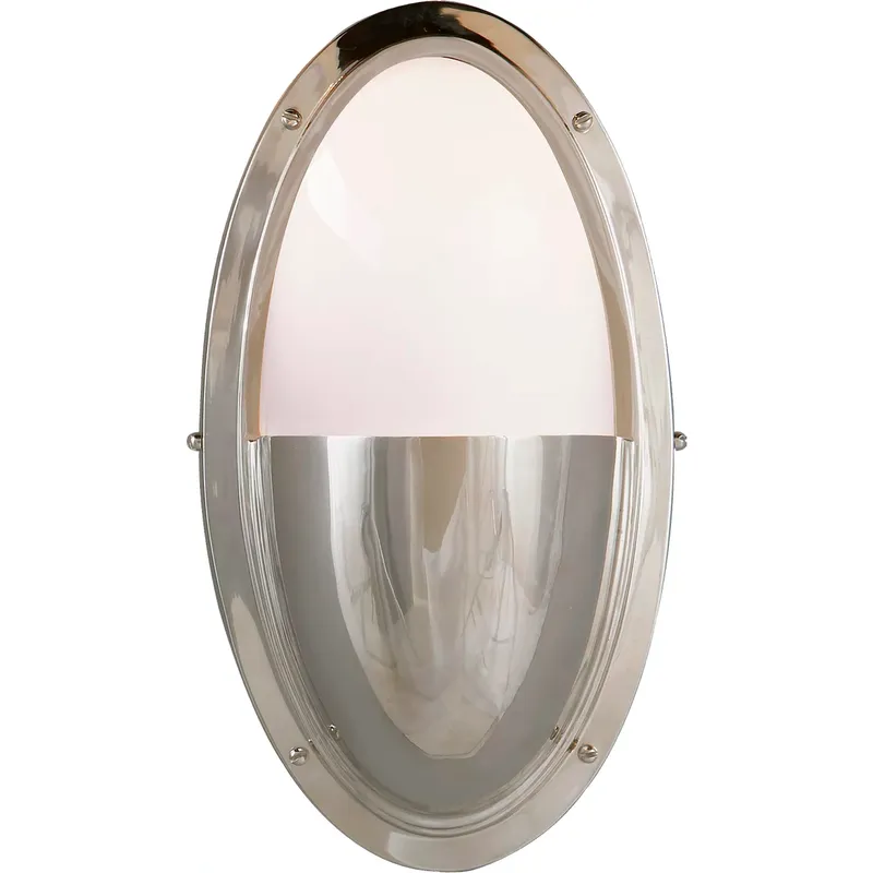 Thomas O'Brien Pelham 1 Light 6.25 inch Polished Nickel Bath Light Wall Light