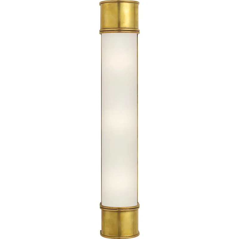 Chapman & Myers Oxford 3 Light 4 inch Antique-Burnished Brass Bath Sconce Wall Light