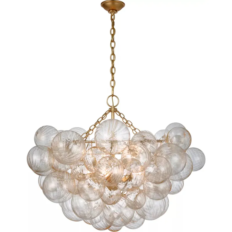 Julie Neill Talia 8 Light 33 inch Gild Chandelier Ceiling Light, Large