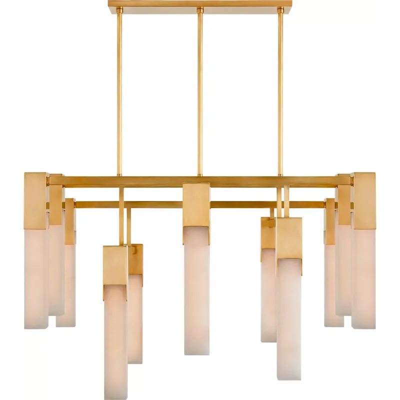 Kelly Wearstler Covet LED 31.25 inch Antique-Burnished Brass Chandelier Ceiling Light, Large