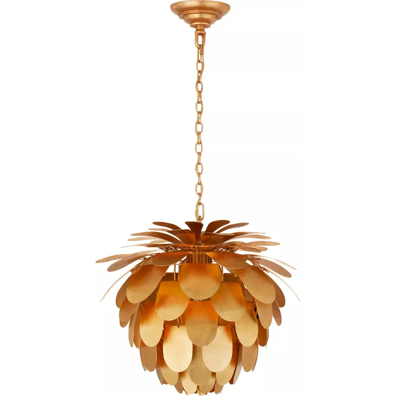 Chapman & Myers Cynara 1 Light 16.75 inch Gild Chandelier Ceiling Light, Small