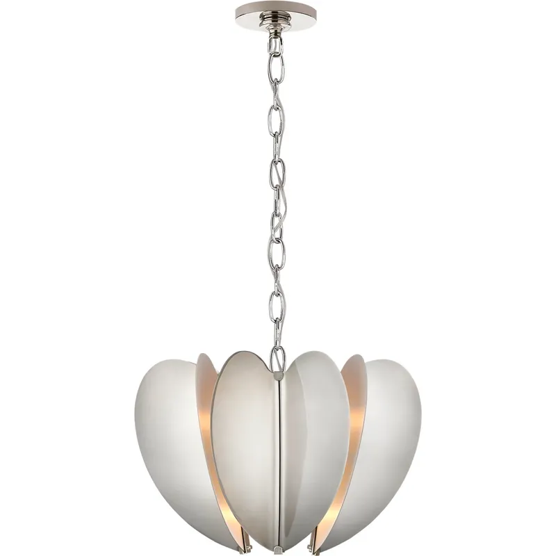 kate spade new york Danes LED 16.75 inch Polished Nickel Chandelier Ceiling Light, Small