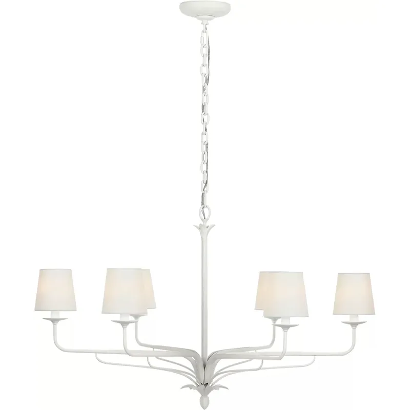 Chapman & Myers Amalfi LED 40.5 inch Plaster White Chandelier Ceiling Light