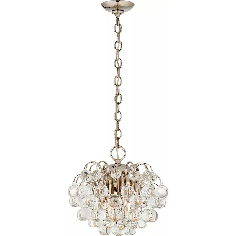 AERIN Bellvale 6 Light 15.25 inch Polished Nickel Chandelier Ceiling Light, Small