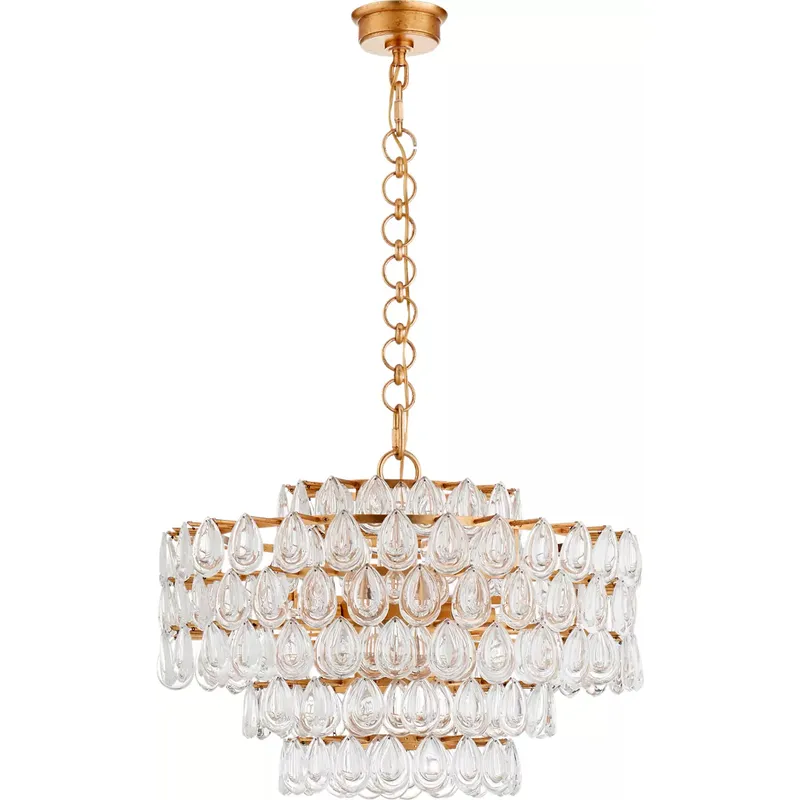 AERIN Liscia 12 Light 25 inch Gild Chandelier Ceiling Light, Medium