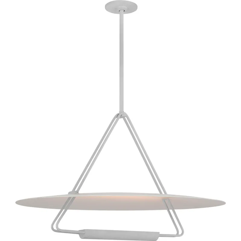 Kelly Wearstler Teline LED 30 inch Matte White Round Chandelier Ceiling Light