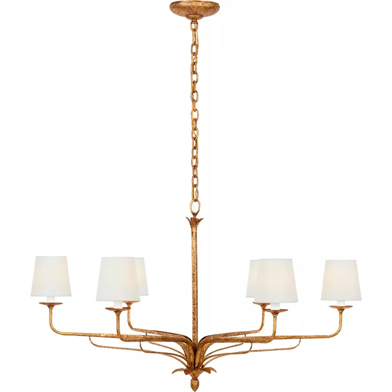 Chapman & Myers Amalfi LED 40.5 inch Milano Gold Chandelier Ceiling Light