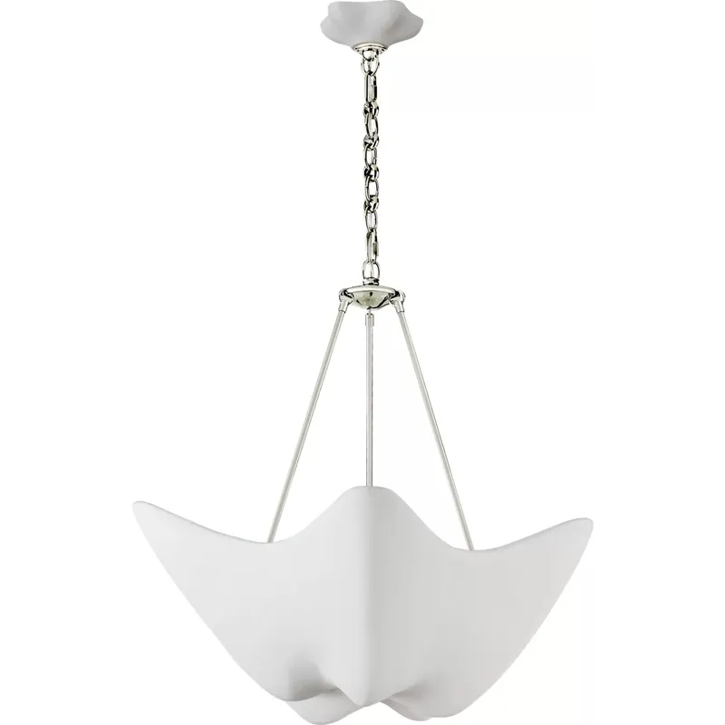 AERIN Cosima 5 Light 28 inch Polished Nickel Chandelier Ceiling Light, Medium